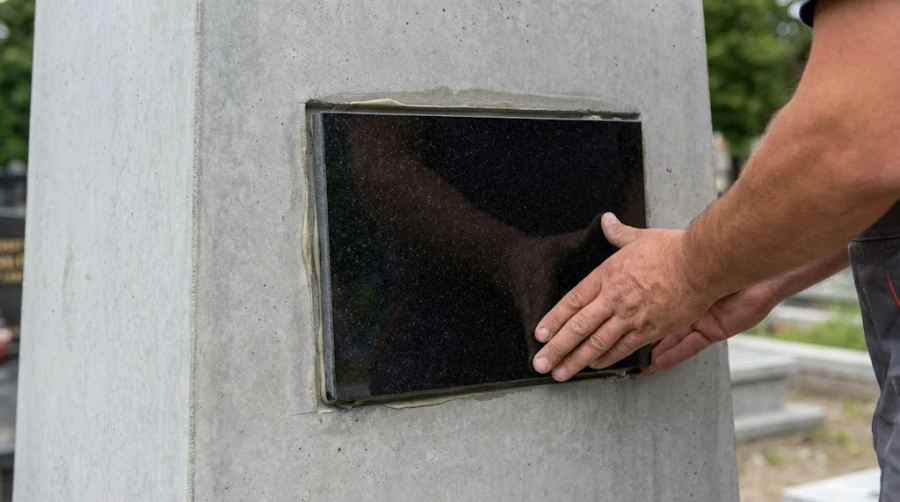 ustanovka-granitnoy-tablichki-v-beton